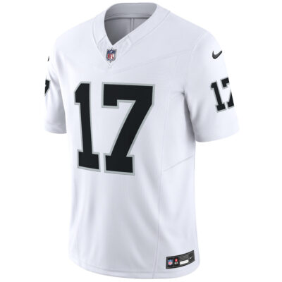 Alternative view of Davante Adams Las Vegas Raiders White Road Vapor F.U.S.E Limited Jersey - All Stitched