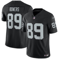 Brock Bowers Las Vegas Raiders Black Home Vapor F.U.S.E Limited Jersey - All Stitched