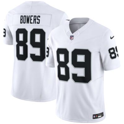 Brock Bowers Las Vegas Raiders White Road Vapor F.U.S.E Limited Jersey - All Stitched