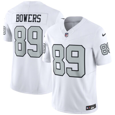 Brock Bowers Las Vegas Raiders White Alternate Vapor F.U.S.E Limited Jersey - All Stitched