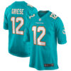 Bob Griese Miami Dolphins Aqua Home Game Jersey - All Stitched