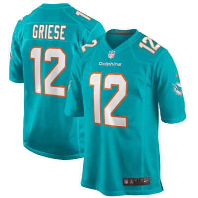 Bob Griese Miami Dolphins Aqua Home Game Jersey - All Stitched