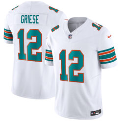 Bob Griese Miami Dolphins White Alternate Vapor F.U.S.E Limited Jersey - All Stitched