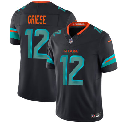 Bob Griese Miami Dolphins Pitch Blue 2025 Rivalries Collection Limited Jersey - All Stitched