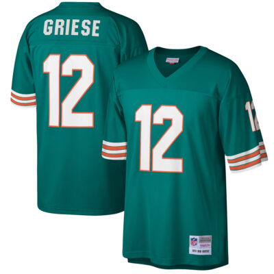 Bob Griese Miami Dolphins Aqua Legacy Jersey - All Stitched