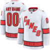 Custom Carolina Hurricanes White Away Premium Jersey - All Stitched