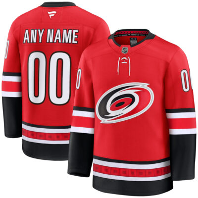 Custom Carolina Hurricanes Red Alternate Premium Jersey - All Stitched
