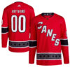 Custom Carolina Hurricanes Red Reverse Retro 2.0 Jersey - All Stitched