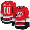 Custom Carolina Hurricanes Red Home Jersey - All Stitched