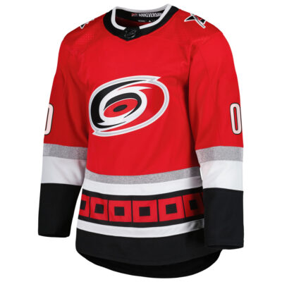 Alternative view of Custom Carolina Hurricanes Red Home Jersey - All Stitched