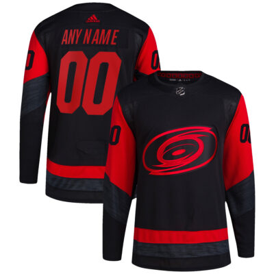 Custom Carolina Hurricanes Black 2023 NHL Stadium Series Jersey - All Stitched