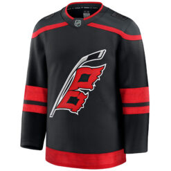 Alternative view of Carolina Hurricanes Black Home Premium Jersey - All Stitched