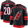 Sebastian Aho Carolina Hurricanes Black Home Premium Jersey - All Stitched