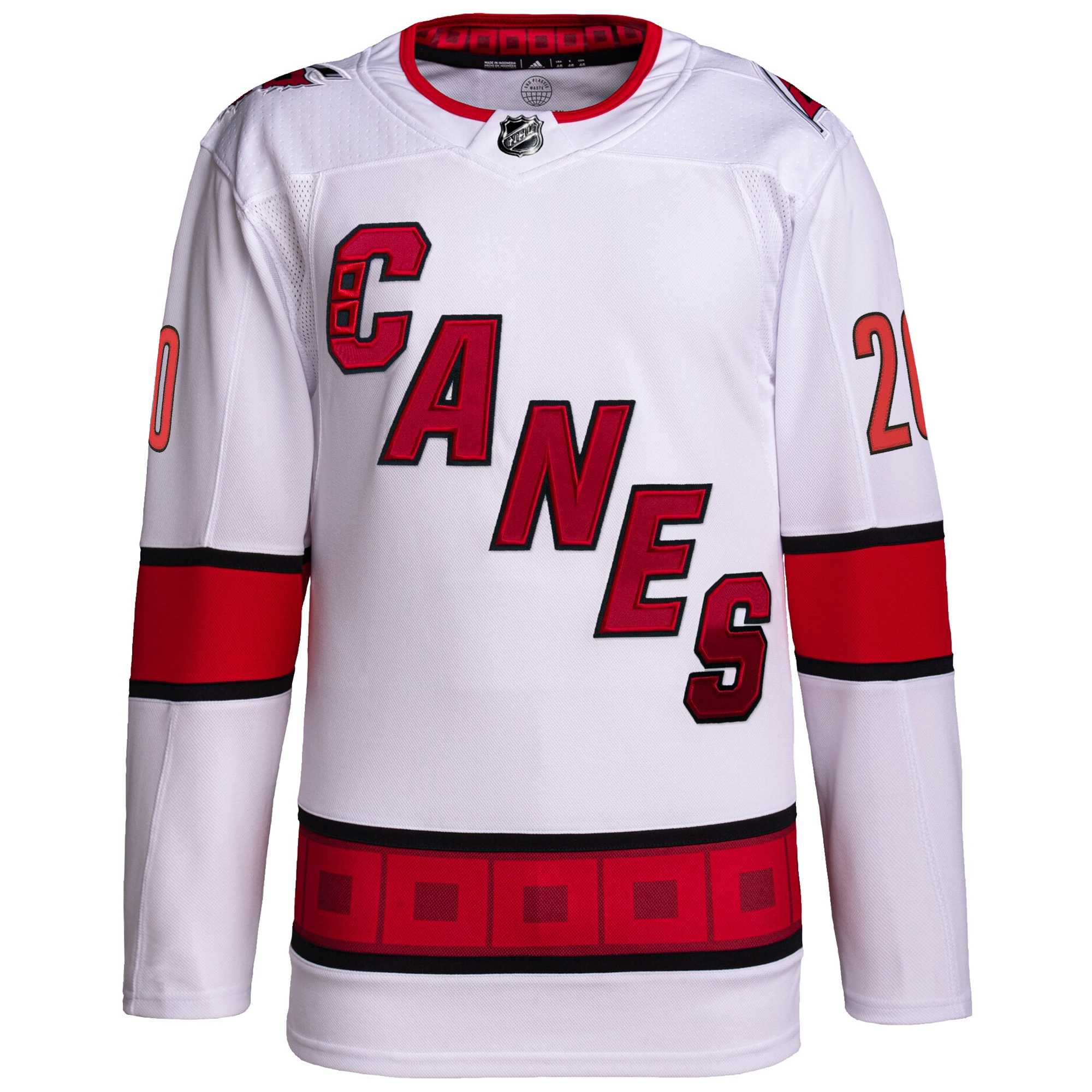 Sebastian Aho Carolina Hurricanes White Away Primegreen Jersey - All Stitched - Image 2
