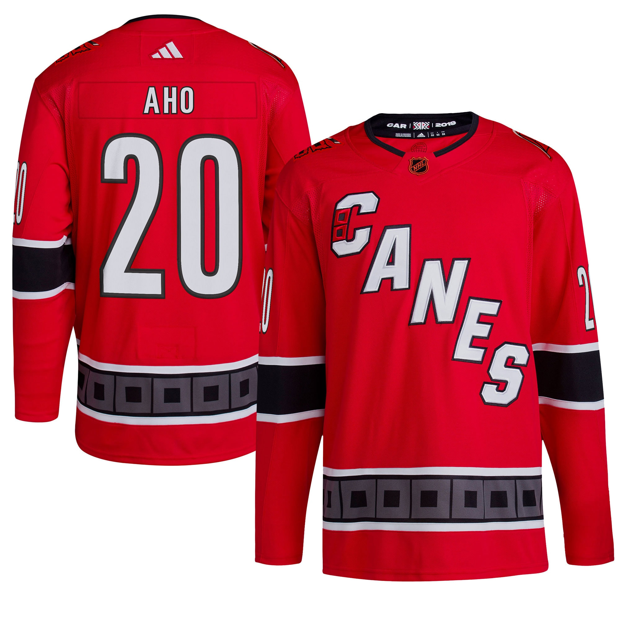 Sebastian Aho Carolina Hurricanes Red Reverse Retro 2.0 Jersey - All Stitched