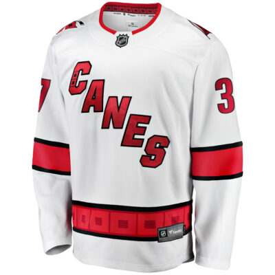 Alternative view of Andrei Svechnikov Carolina Hurricanes White Away Premium Jersey - All Stitched