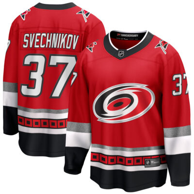 Andrei Svechnikov Carolina Hurricanes Red Alternate Premium Jersey - All Stitched