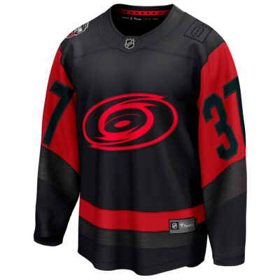 Alternative view of Andrei Svechnikov Carolina Hurricanes Black NHL Stadium Series Jersey - All Stitched