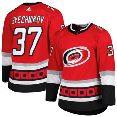 Andrei Svechnikov Carolina Hurricanes Red Alternate Primegreen Jersey - All Stitched