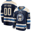 Custom Columbus Blue Jackets Blue Alternate Premium Jersey - All Stitched