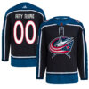 Custom Columbus Blue Jackets Black Reverse Retro 2.0 Jersey - All Stitched