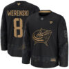 Zach Werenski Columbus Blue Jackets Black 2024 Military Appreciation Jersey - All Stitched
