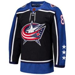 Alternative view of Zach Werenski Columbus Blue Jackets Black Reverse Retro 2.0 Primegreen Jersey - All Stitched