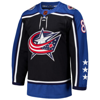 Alternative view of Zach Werenski Columbus Blue Jackets Black Reverse Retro 2.0 Primegreen Jersey - All Stitched