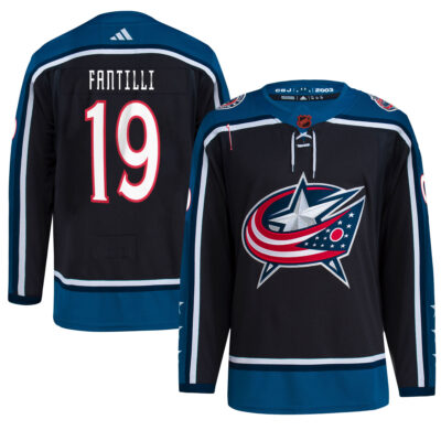 Adam Fantilli Columbus Blue Jackets Black Reverse Retro 2.0 Jersey - All Stitched