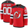Custom New Jersey Devils Red Home Premium Jersey - All Stitched