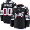 Custom New Jersey Devils Black Alternate Premium Jersey - All Stitched