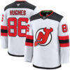 Jack Hughes New Jersey Devils White Away Premium Jersey - All Stitched