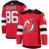 Jack Hughes New Jersey Devils Red Home Primegreen Jersey - All Stitched