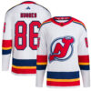 Jack Hughes New Jersey Devils White Reverse Retro 2.0 Jersey - All Stitched