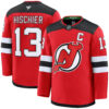 Nico Hischier New Jersey Devils Red Home Premium Jersey - All Stitched