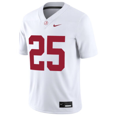 Alternative view of Steve Mboumoua Alabama Crimson Tide Football White Game Jersey - All Stitched