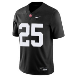 Alternative view of Steve Mboumoua Alabama Crimson Tide Football Black Game Jersey - All Stitched