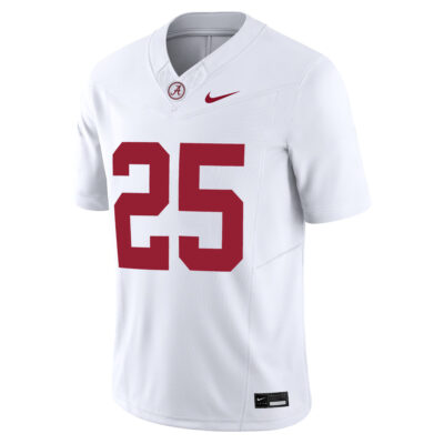 Alternative view of Steve Mboumoua Alabama Crimson Tide Football White Jersey - All Stitched