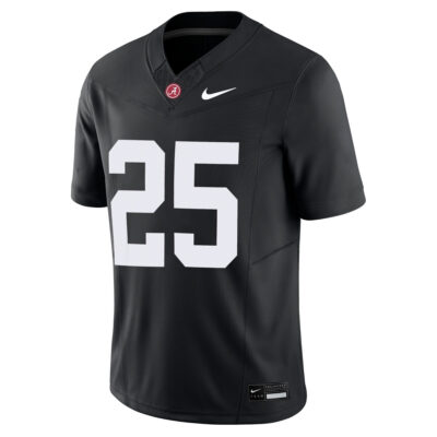 Alternative view of Steve Mboumoua Alabama Crimson Tide Football Black Jersey - All Stitched