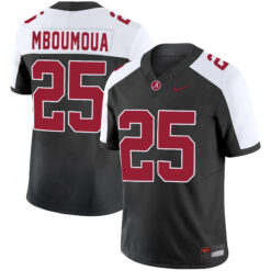 Steve Mboumoua Alabama Crimson Tide Football Alternate Black Jersey - All Stitched