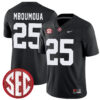 Steve Mboumoua Alabama Crimson Tide Football Black Game Jersey w/ SEC Patch - All Stitched