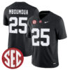 Steve Mboumoua Alabama Crimson Tide Football Black Jersey w/ SEC Patch - All Stitched
