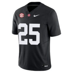 Alternative view of Steve Mboumoua Alabama Crimson Tide Football Black Jersey w/ SEC Patch - All Stitched