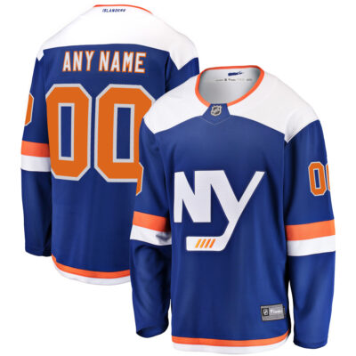 Custom New York Islanders Royal Alternate Jersey - All Stitched