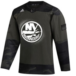Alternative view of Custom New York Islanders Camo Military Appreciation Jersey - All Stitched