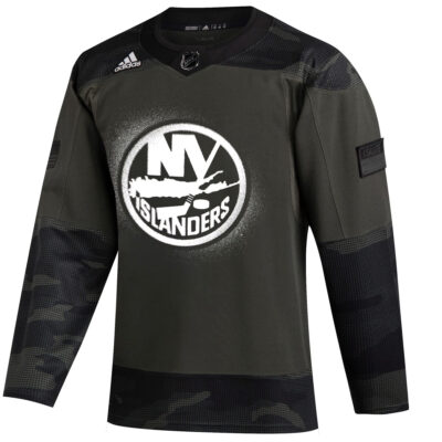 Alternative view of Custom New York Islanders Camo Military Appreciation Jersey - All Stitched