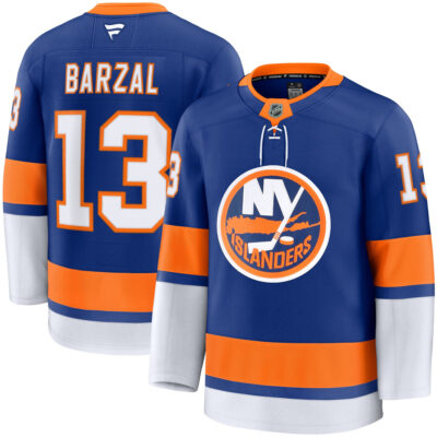 Mathew Barzal New York Islanders Royal Home Premium Jersey - All Stitched