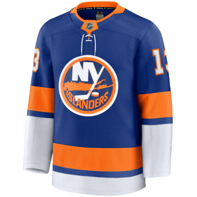 Alternative view of Mathew Barzal New York Islanders Royal Home Premium Jersey - All Stitched