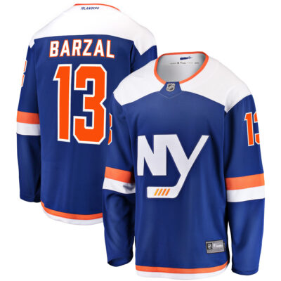 Mathew Barzal New York Islanders Royal Alternate Jersey - All Stitched