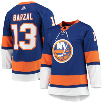 Mathew Barzal New York Islanders Royal Home Primegreen Jersey - All Stitched